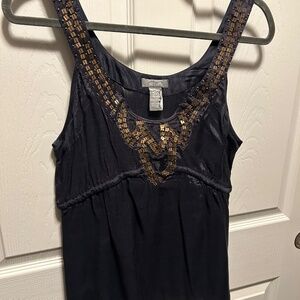 Large blue Beaded top